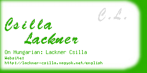 csilla lackner business card